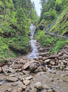 Photo de Katharina le long du parcours