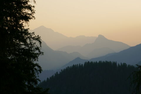 links Hochstaufen, rechts das Rabensteinhorn