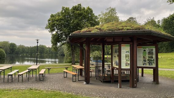 Foto von Siggi unterwegs entlang der Tour