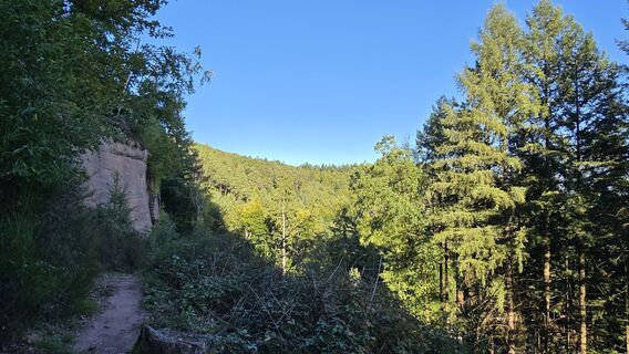 Zdjęcie z Katja Senkel wzdłuż trasy