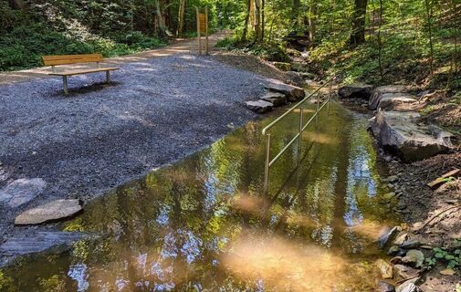 Wassertretbecken im Kur- und Erholungswald