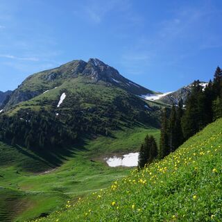 Aussicht am Lauigrat - Gipfelwanderung Ochsen