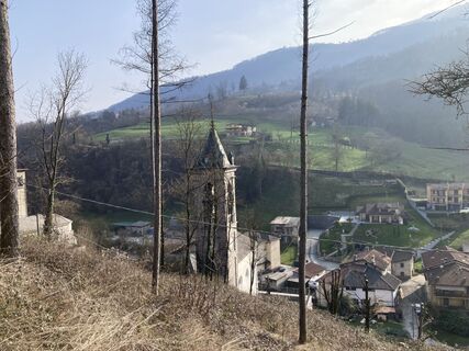 Photo de Marilena Locatelli le long du parcours