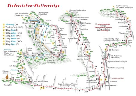 Topo Klettersteigpark Stoderzinken (c) Schall Verlag GmbH
