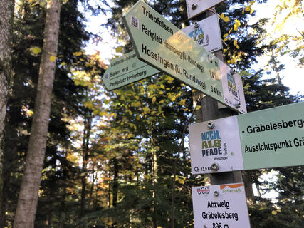 Wegweiser Hossinger Hochalb