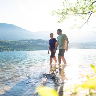 Erfrischung für die Beine am Slow Trail Südufer