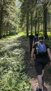 Photo de Florian le long du parcours