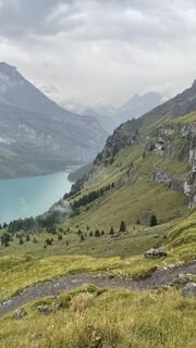 Foto van Franz Urban langs de tour