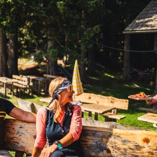 Jausenpause bei der Zechhütte