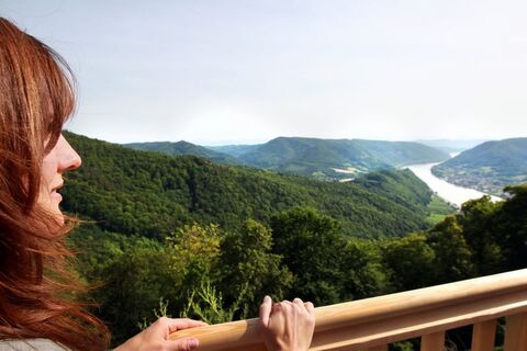Ausblick von der Burgruine Aggstein
