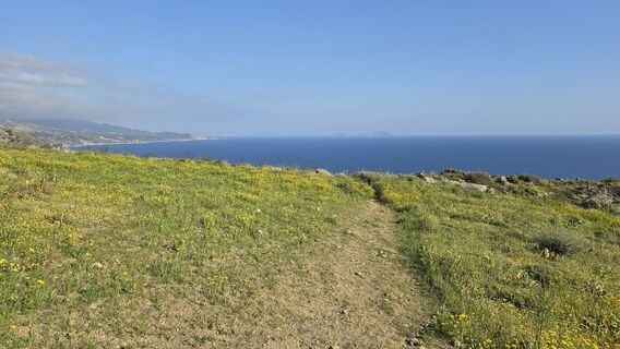 Zdjęcie z Katja Senkel wzdłuż trasy