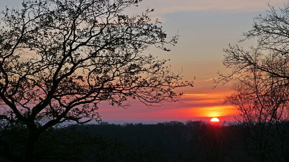 Sonnenuntergang auf dem Tönsberg in Oerlinghausen
