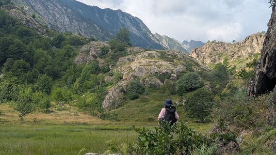 Photo de Angelika Perkmann le long du parcours