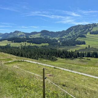 Blick vom Steinernen Tor auf die Nagelfluhkette