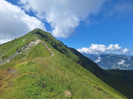 Photo de Katharina le long du parcours
