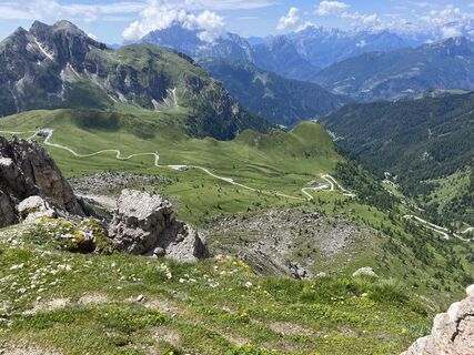 Foto von Rosi entlang der Tour