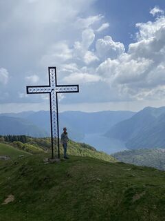 Photo de Angelika Rauschenbach le long du parcours