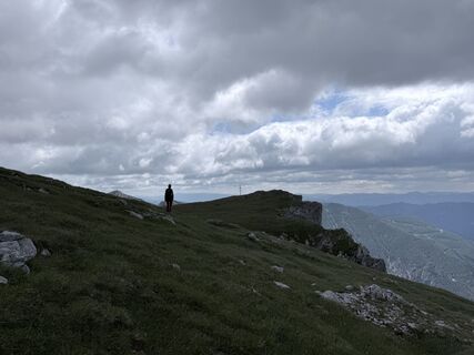 Photo de Anton Lilek le long du parcours