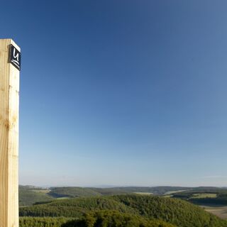 Wegweiser am Uplandsteig