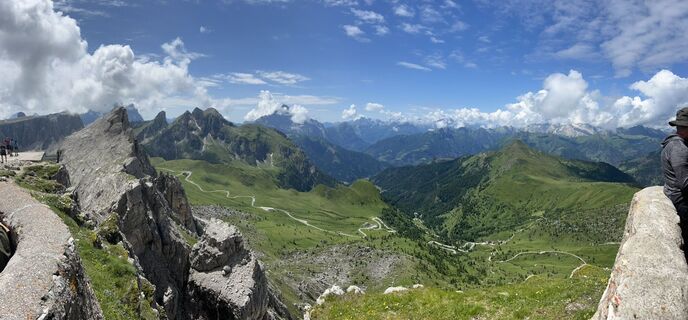 Foto von Rosi entlang der Tour