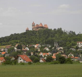 Blick auf Burg Kreuzenstein