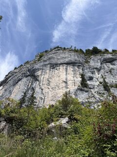 Photo de Nina Wolf le long du parcours