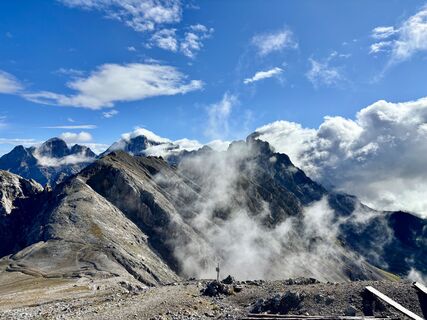Photo de Norbert Herbig le long du parcours