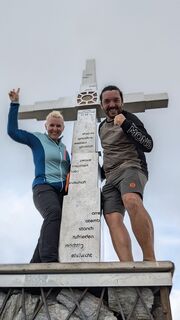 Foto von Klaus Lehner entlang der Tour