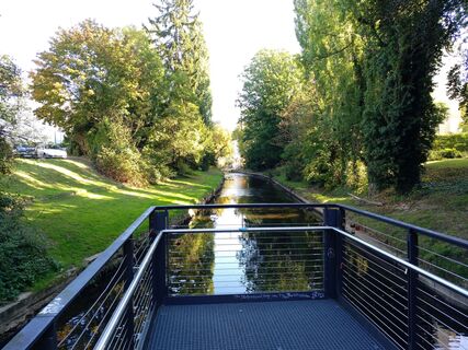 Aussichtssteg in Herford an Wallanlagen