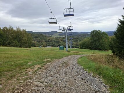 Photo de Sabine Krohn le long du parcours