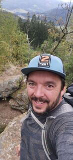Foto de Klaus Lehner a lo largo del recorrido