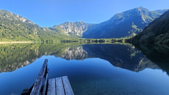 Foto de Johann Schallinger a lo largo del recorrido