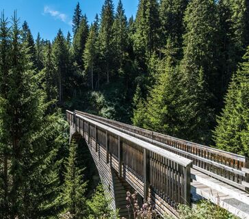 Holzbrücke Val Mulin, Lumbrein