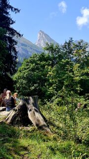 Foto von Elisabeth Vonarburg entlang der Tour