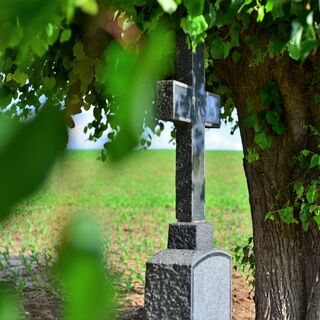 Gillrather Kapellenwanderweg - Wegkreuz "In der Dell" (Station 5)