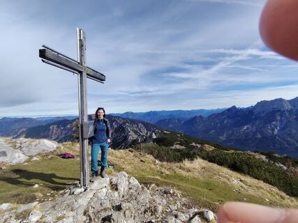 Photo de Angelika Silberhuber le long du parcours