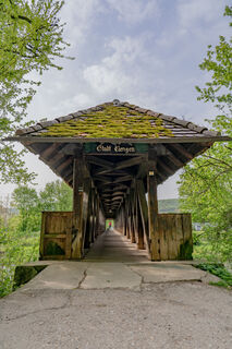 Holzbrücke an der Wutach Tiengen