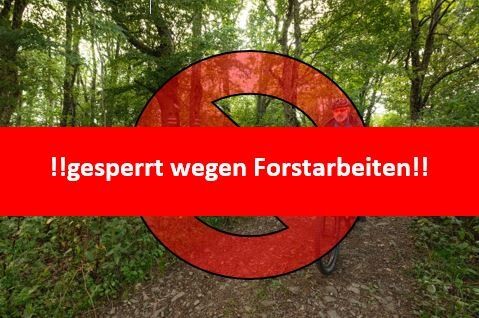 gesperrt wegen Forstarbeiten