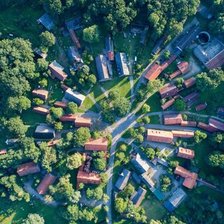 Luftaufnahme Rundling Lübeln