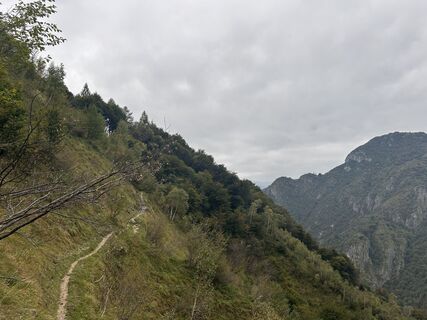 Foto von Riccardo Calvi entlang der Tour