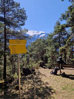 Photo de Dietmar Rosanelli le long du parcours