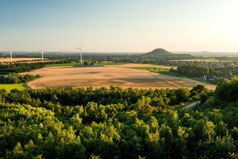Fernblick über die Haldenlandschaft