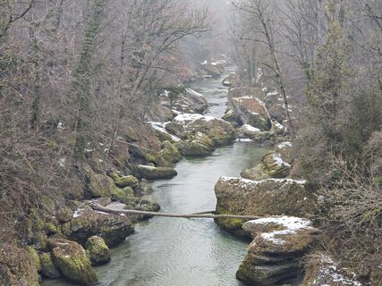 Foto von Sabine entlang der Tour