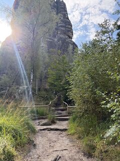 Foto von Susann entlang der Tour