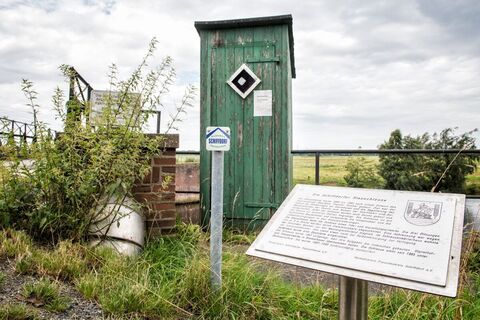 Informationstafel an der Schleuse