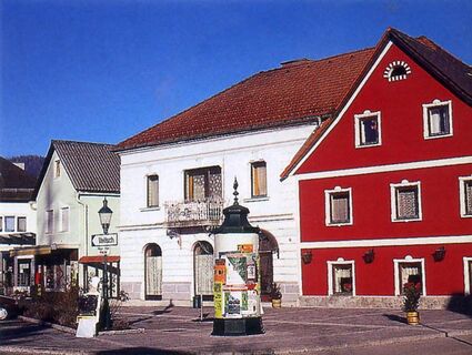 Im Ortszentrum von Mitterdorf im Mürztal.