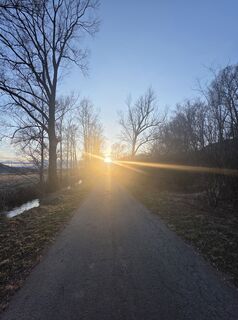 Foto von Karl Freithofer entlang der Tour