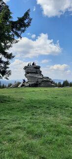 Foto von Marianne entlang der Tour