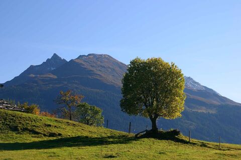 Blick auf den Pihapper (ganz links im Bild) - Markantes Zeichen des Pihappers sind seine zwei kleinen Berggipfel rechts und links.