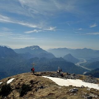 Blick vom Gipfel auf das Buttal